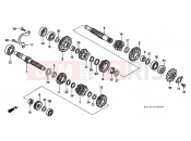 HONDA XR400RY XR400R 2000 E-13 TRANSMISSION