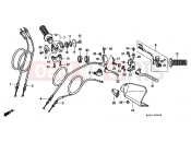 HONDA XR400RY XR400R 2000 F-3 HANDLE LEVER / SWITCH / CABLE (CM)