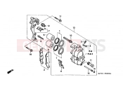 HONDA XR400RY XR400R 2000 F-9 FRONT BRAKE CALIPER