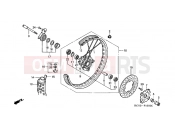 HONDA XR400RY XR400R 2000 F-10 FRONT WHEEL