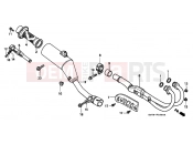 HONDA XR400RY XR400R 2000 F-18 EXHAUST DRUM