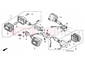 HONDA XR400RY XR400R 2000 F-24 FLASHING (DK / U)