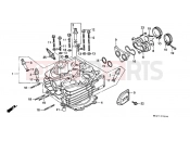 HONDA XR600RF XR600R 1985 E-2 CYLINDER HEAD