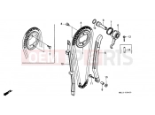 HONDA XR600RF XR600R 1985 E-4 TIMING CHAIN ​​/ TENSIONER