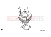HONDA XR600RF XR600R 1985 E-5 CYLINDER