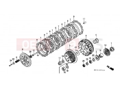 HONDA XR600RF XR600R 1985 E-7 CLUTCH
