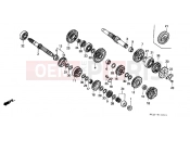 HONDA XR600RF XR600R 1985 E-13 TRANSMISSION