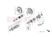 HONDA XR600RF XR600R 1985 E-14 DRIVE SHAFT AXLE