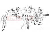 HONDA XR600RF XR600R 1985 F-3 HANDLE LEVER / SWITCH / CABLE