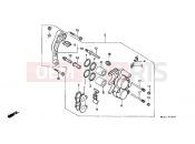 HONDA XR600RF XR600R 1985 F-9 FRONT BRAKE CALIPER