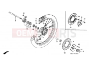 HONDA XR600RF XR600R 1985 F-10 FRONT WHEEL