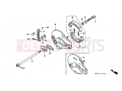 HONDA XR600RF XR600R 1985 F-11 REAR BRAKE PANEL