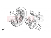 HONDA XR600RF XR600R 1985 F-12 REAR WHEEL