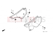 HONDA XR600RF XR600R 1985 F-15 SIDE COVER