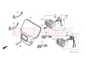 HONDA XR600RF XR600R 1985 F-1 HEADLIGHT