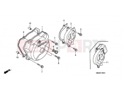 HONDA XR650R3 XR650R 2003 E-10 LEFT CRANKSHAFT COVER