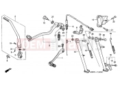 HONDA XR650R3 XR650R 2003 F-18 PEDAL / SUPPORT