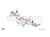 HONDA XR650R3 XR650R 2003 F-19 FOOTREST
