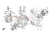 HONDA CR85R3 CB85R 2003 E-1 CYLINDER HEAD (CR85R3.4 / RB3.4)