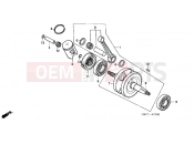 HONDA CR85R4 CB85R 2004 E-7 CRANKSHAFT