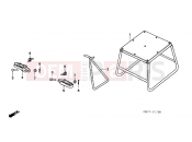 HONDA CR85R4 CB85R 2004 F-17 FOOTREST