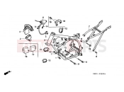 HONDA CR85R4 CB85R 2004 F-22 FRAME HOUSING