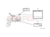 HONDA CR85R4 CB85R 2004 F-24 WARNING LABEL