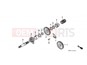 HONDA CR80RT CR80R 1996 E-10 DRIVE SHAFT AXLE