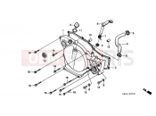 HONDA CR80RBW CR80RB 1998 E-2 RIGHT CRANKSHAFT COVER