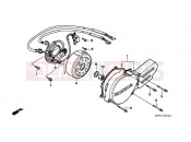 HONDA CR80RBW CR80RB 1998 E-5 LEFT CRANKSHAFT COVER / GENERATOR