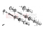 HONDA CR80RBW CR80RB 1998 E-8 TRANSMISSION