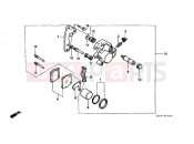 HONDA CR80RBW CR80RB 1998 F-7 FRONT BRAKE CALIPER