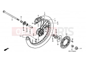 HONDA CR80RBW CR80RB 1998 F-8 FRONT WHEEL