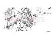 HONDA CTX1300E CTX1300 2014 E-10 HÁTSÓ FORGATTYÚHÁZ-BURKOLAT