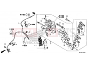 HONDA CTX1300E CTX1300 2014 F-12-10 RIGHT FRONT BRAKE CALIPER
