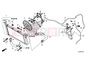HONDA CTX1300E CTX1300 2014 F-41 RADIÁTOR