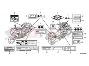 HONDA CTX1300E CTX1300 2014 F-49 WARNING LABEL