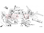 HONDA CTX700AF CTX700A 2015 F-8 STEERING BAR PIPE / UPPER BRIDGE
