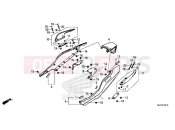 HONDA CTX700AF CTX700A 2015 F-24-10 REAR ENGINE COVER
