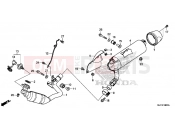 HONDA CTX700AF CTX700A 2015 F-28 EXHAUST DRUM