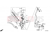 HONDA CTX700DF CTX700A 2015 F-5-10 FRONT BRAKE MASTER CYLINDER