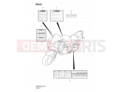 SUZUKI SV650SU K8 (2008) (E19) 61 - LABEL (MODEL K8/K9)