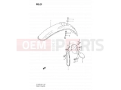 SUZUKI TF125 X (1999) 31 - FRONT FENDER (MODEL X/W)