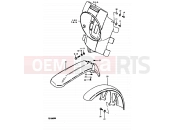 SUZUKI TS100ER X (1999) 43 - HEADLAMP HOUSING - FRONT FENDER