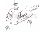 SUZUKI TS125ER X (1999) 52 - FUEL TANK (TS125ERT E09)