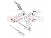 SUZUKI TS125ER X (1999) 74 - REAR SWINGING ARM