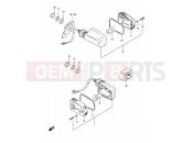 SUZUKI TS125ER L (1990) 26 - TURN SIGNAL LAMP (E09, E95, MODEL L P09)