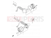 SUZUKI TS125ER L (1990) 27 - TURN SIGNAL LAMP (E18)