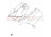 SUZUKI TS125ER L (1990) 44A - FRAME COVER (MODEL N/R P09)