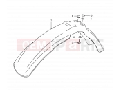 SUZUKI TS125ER L (1990) 46A - FRONT FENDER (MODEL N/R P09)